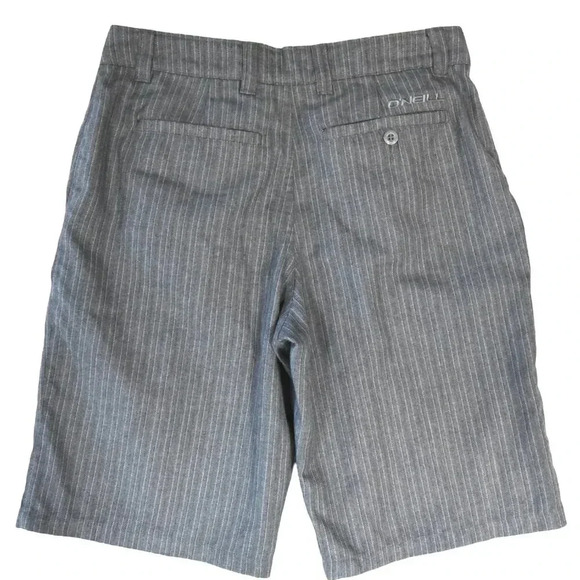 O'Neill || Men's Plaid Shorts Size 30 Longer Line 11" Inseam Surf Skate Grey - Picture 2 of 8